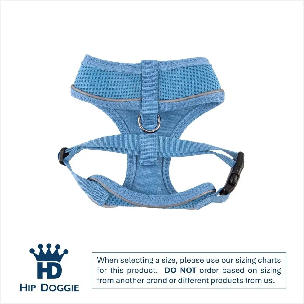 Ultra Comfort Reflective Pet Mesh Harness Vest Lt Blue